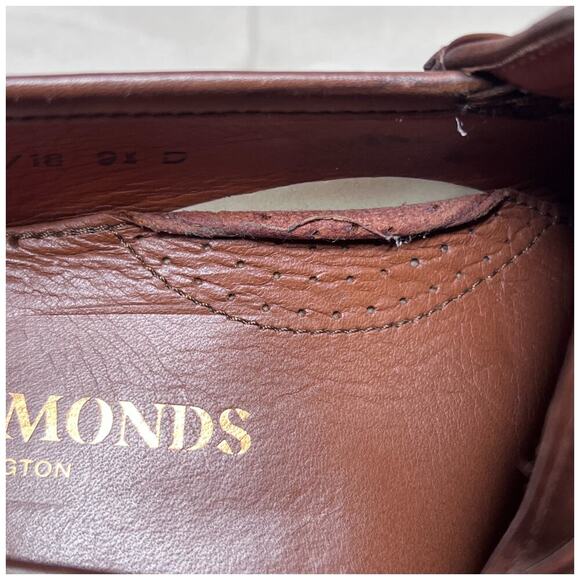 ALLEN EDMONDS Verona II Men's Sz 9.5 Brown Chili Leather Loafers Horse Bit - Picture 14 of 14